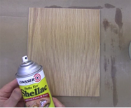 Wood veneer finishing: Spray the final coat.