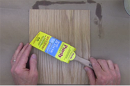 When finishing wood veneers, use a high quality brush